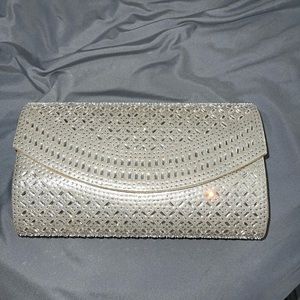 Little gold clutch with strap!!